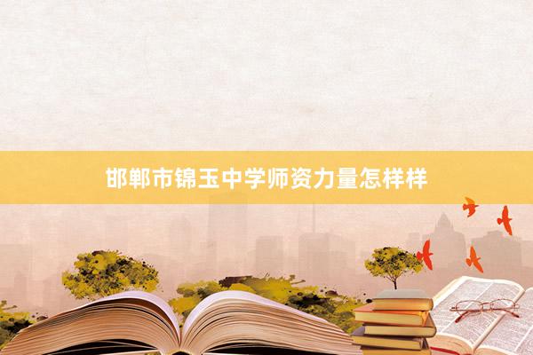 邯郸市锦玉中学师资力量怎样样