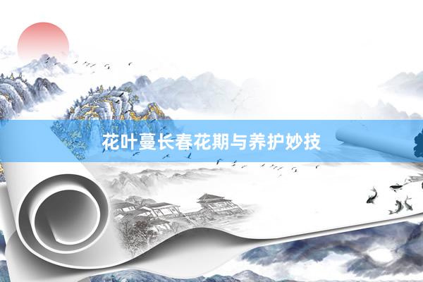花叶蔓长春花期与养护妙技